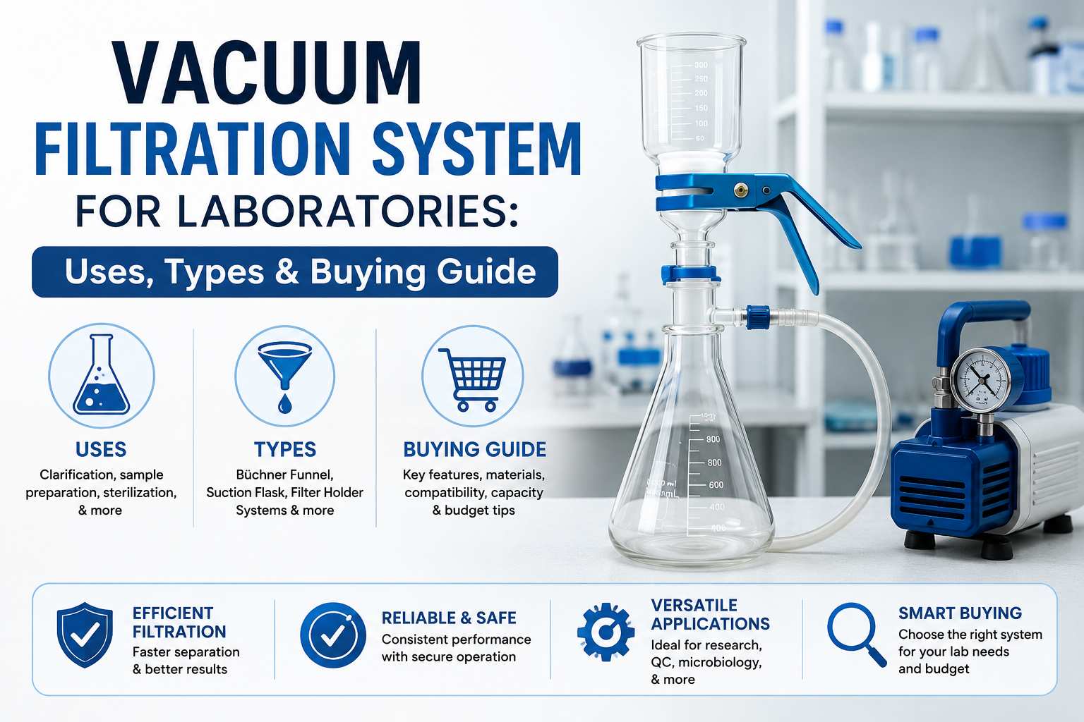 Vacuum Filtration System for Laboratories: Uses, Types & Buying Guide