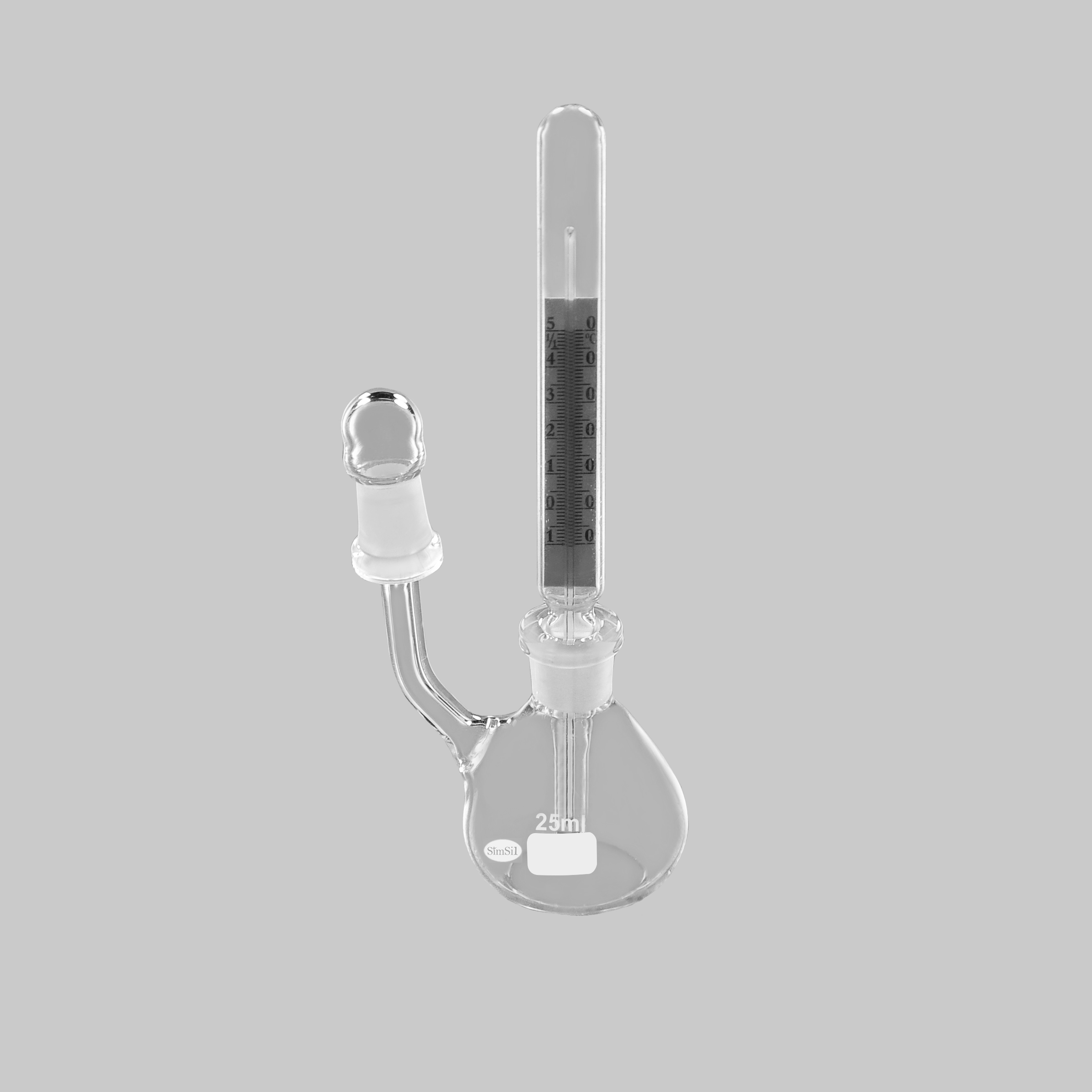 25 ml Bottles, Specific Gravity with Thermometer Specific Gravity with Thermometer (Pycnometer)