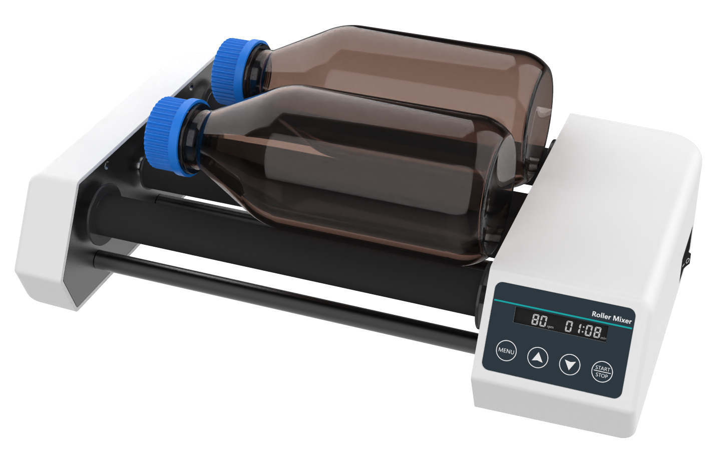 Tube Rollers - horizontal axis, Digital Display for Bottles